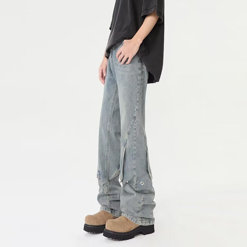 High Street Micro Flared Loose Casual Pants