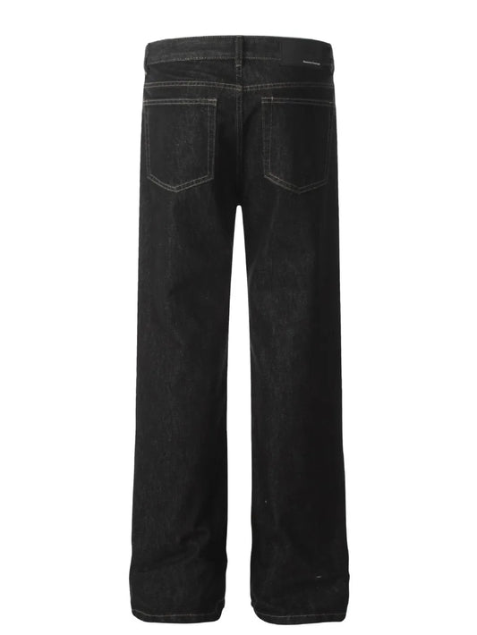 Premium Men's Straight Leg Jeans with Pockets