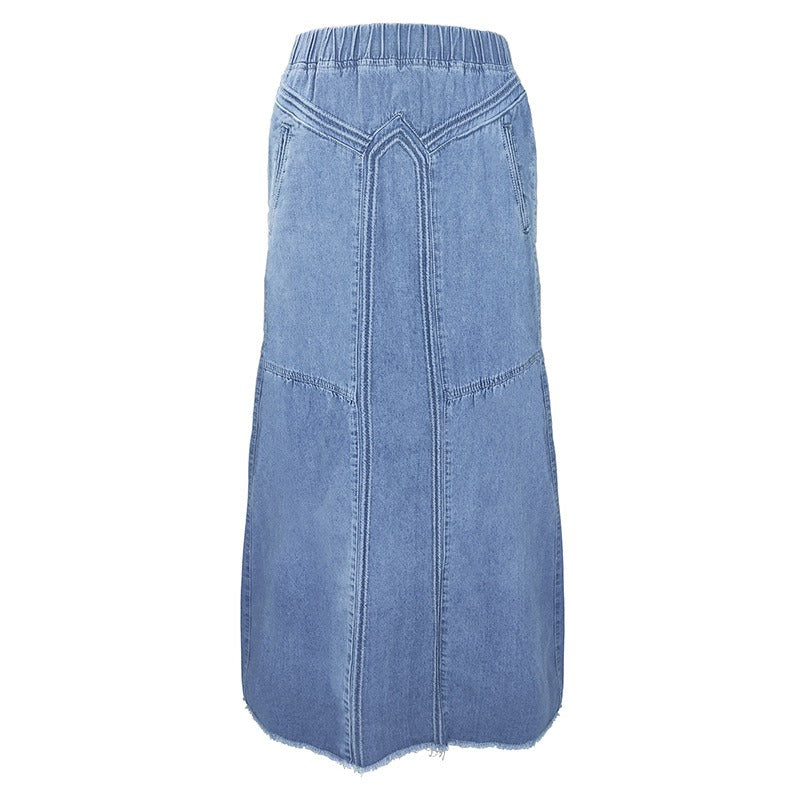 Women's Premium Japanese Denim A-Line Skirt