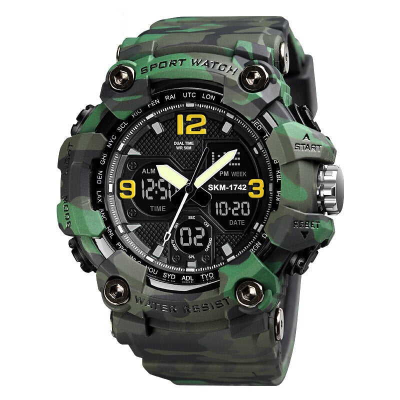 Shockproof Men's Watches - Waterproof Digital Sport Wristwatch