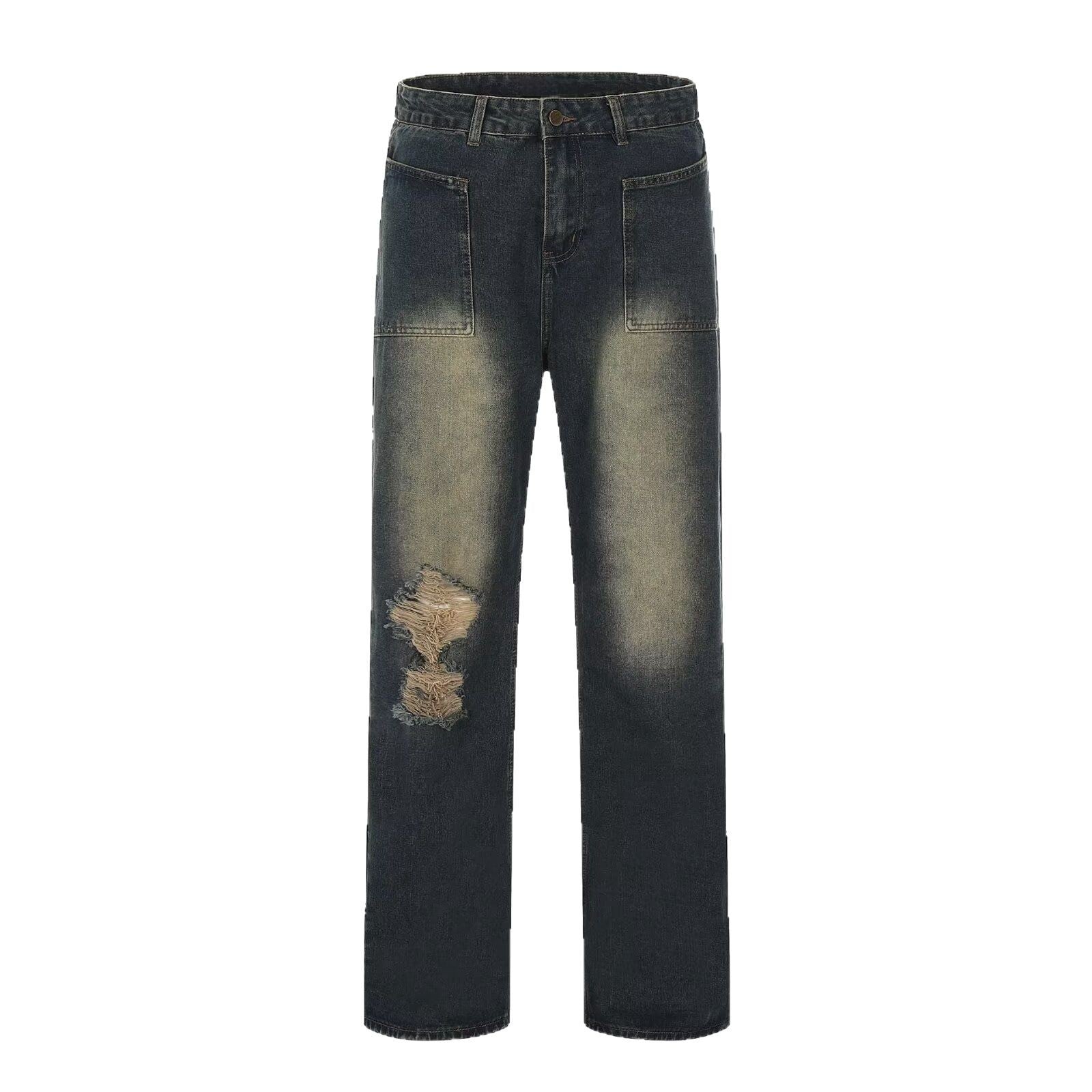 Vintage Ripped Jeans with Loose Fit