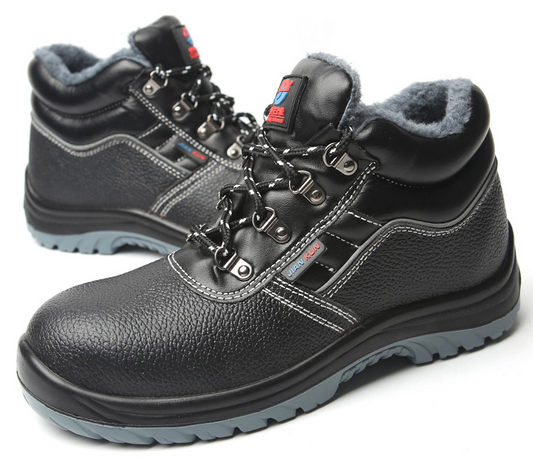 Men's Breathable Steel Toe Work Shoes - Anti-slip Puncture Proof Safety Shoes