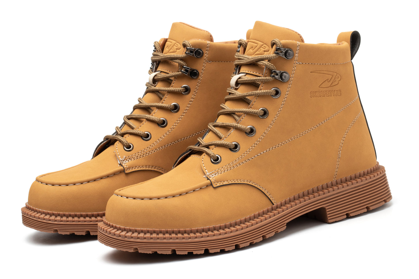 Men's Work Shoes - Microfiber Leather Safety Shoes