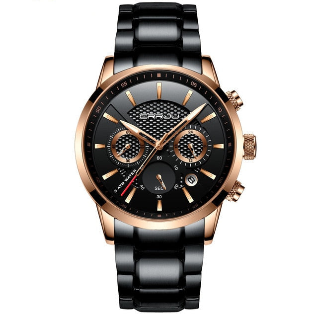 Men's 30m Waterproof Chronograph Steel Watch