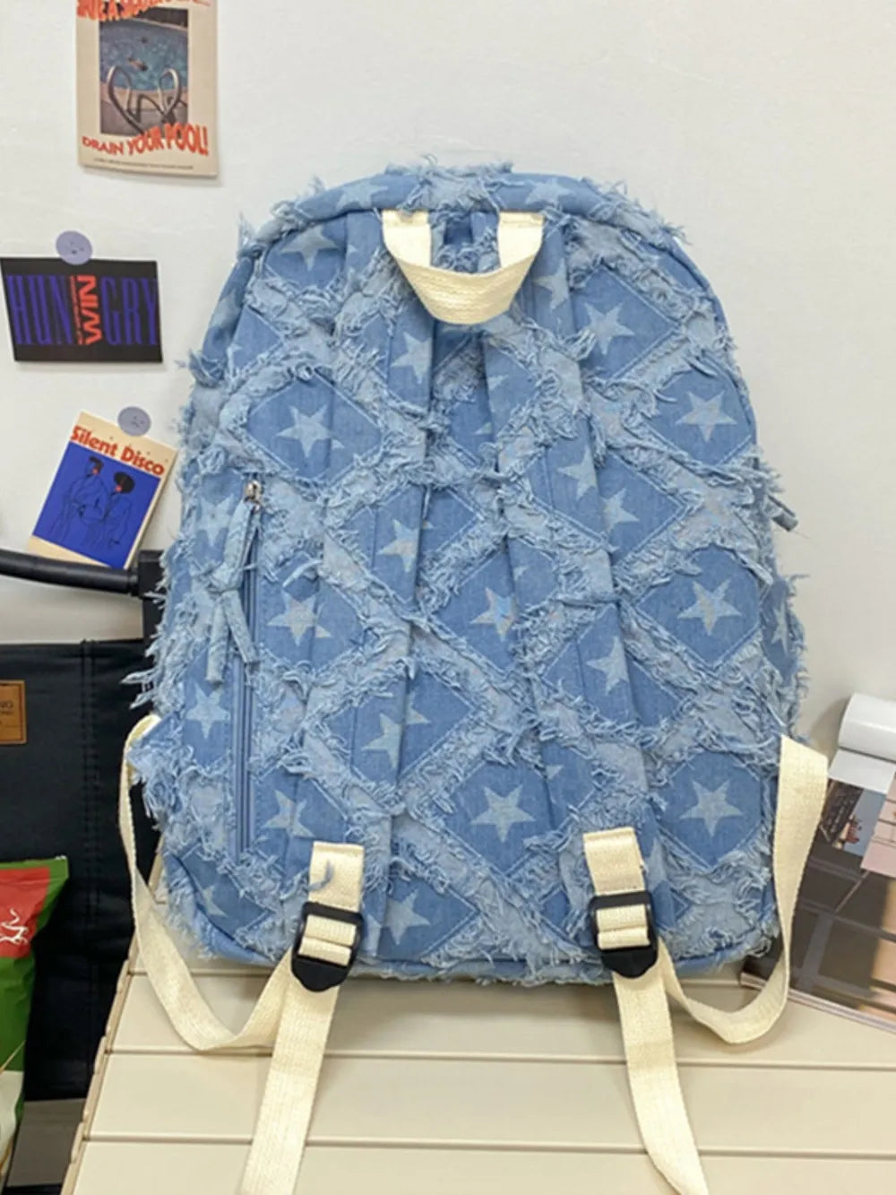 Japanese Denim Backpack for Streetwear and Everyday Use