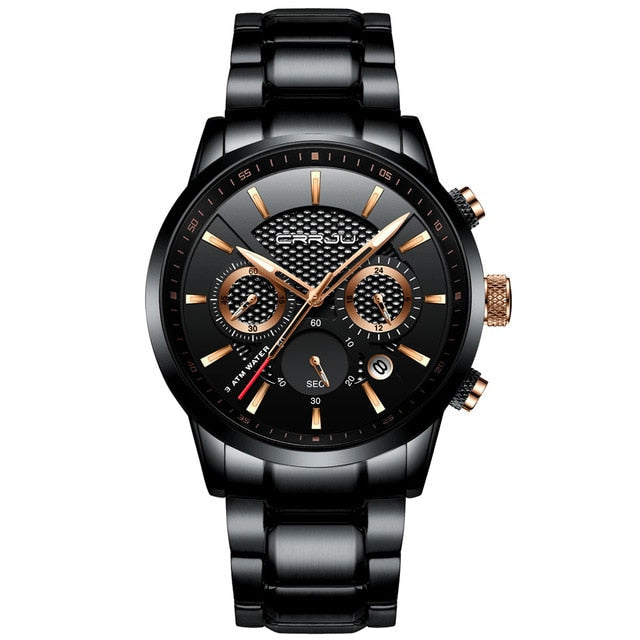 Men's 30m Waterproof Chronograph Steel Watch