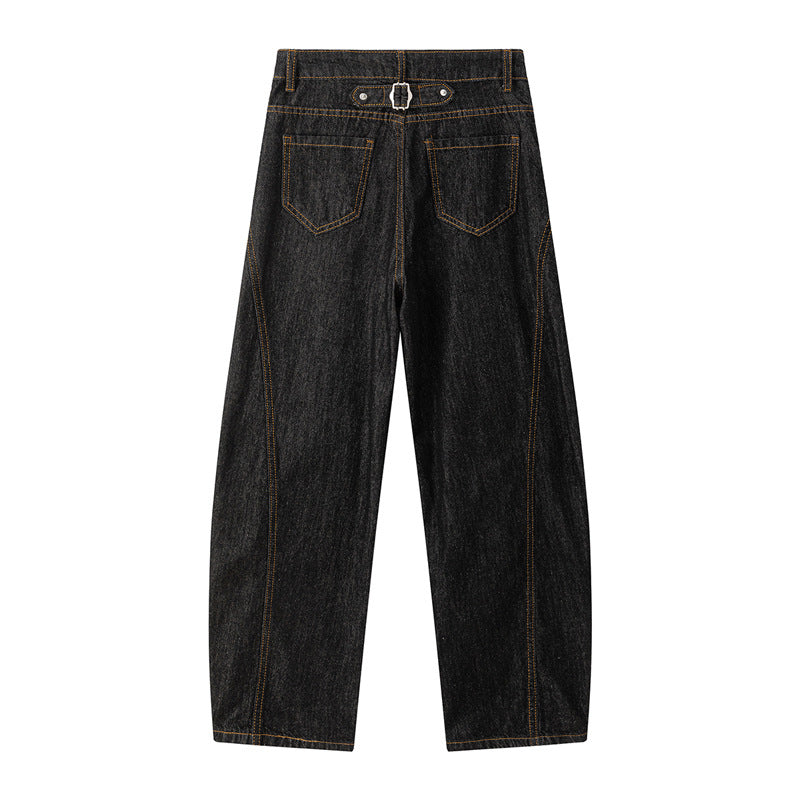 Original Selvedge Loose Fit Denim Pants - Casual Wide Leg Jeans