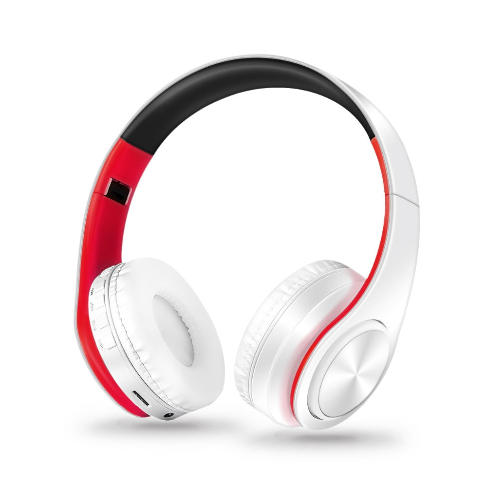 Wireless Bluetooth Headphones Over Ear With Mic Stereo Sound