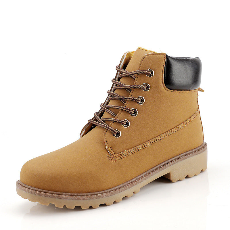 High Top Boots for Men Casual Baotou Workwear Shoes