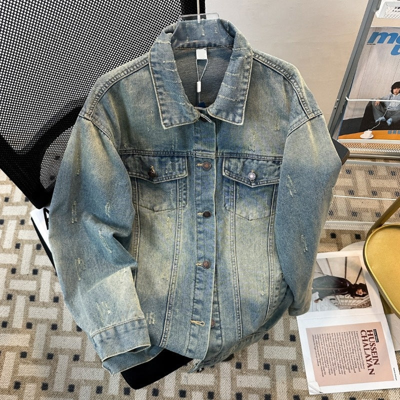 Men's Spring and Autumn Workwear Denim Jacket