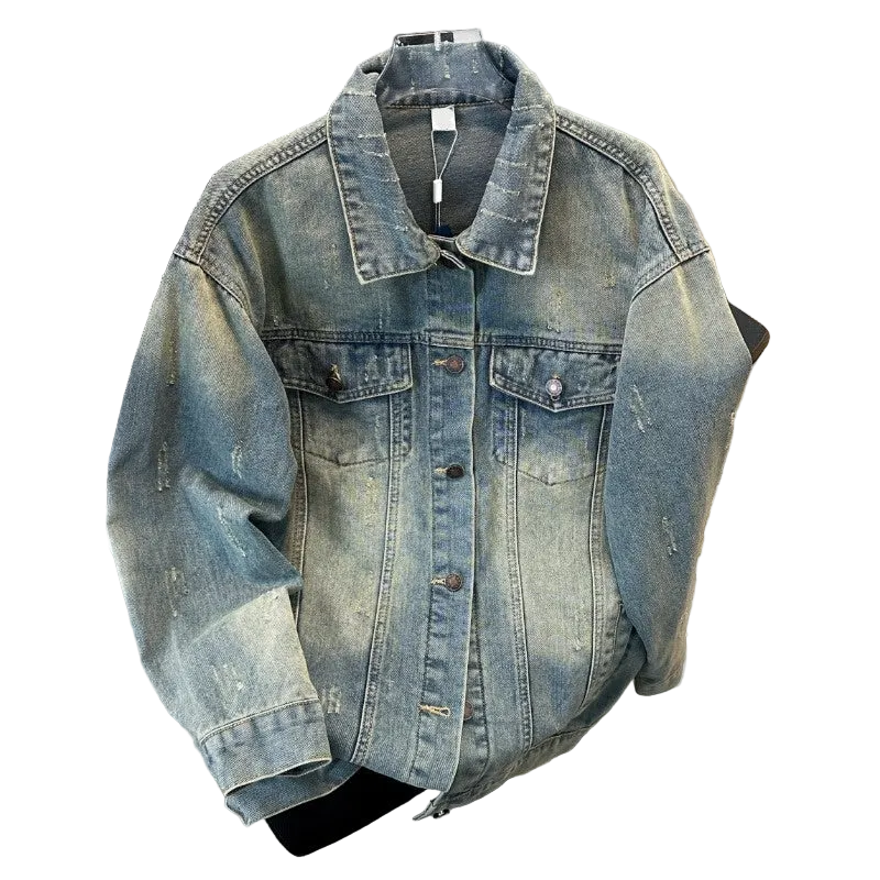 Men's Vintage Workwear Japanese Denim Jacket