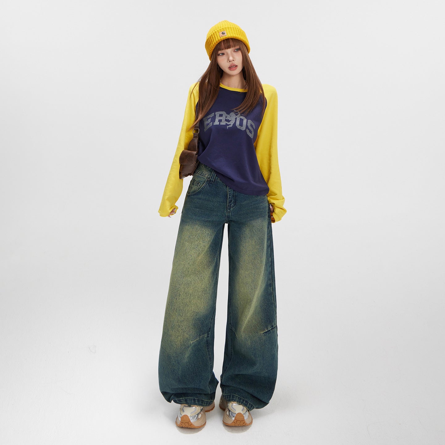 Loose Denim Pants for Women - High Waist Wide Leg  Jeans