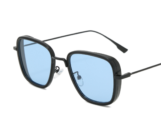 Steampunk Sunglasses Vintage Square Metal Frame UV400 Eyewear