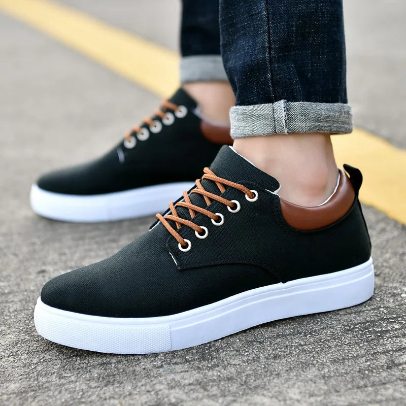 Men's Canvas Sneakers - Solid Colors