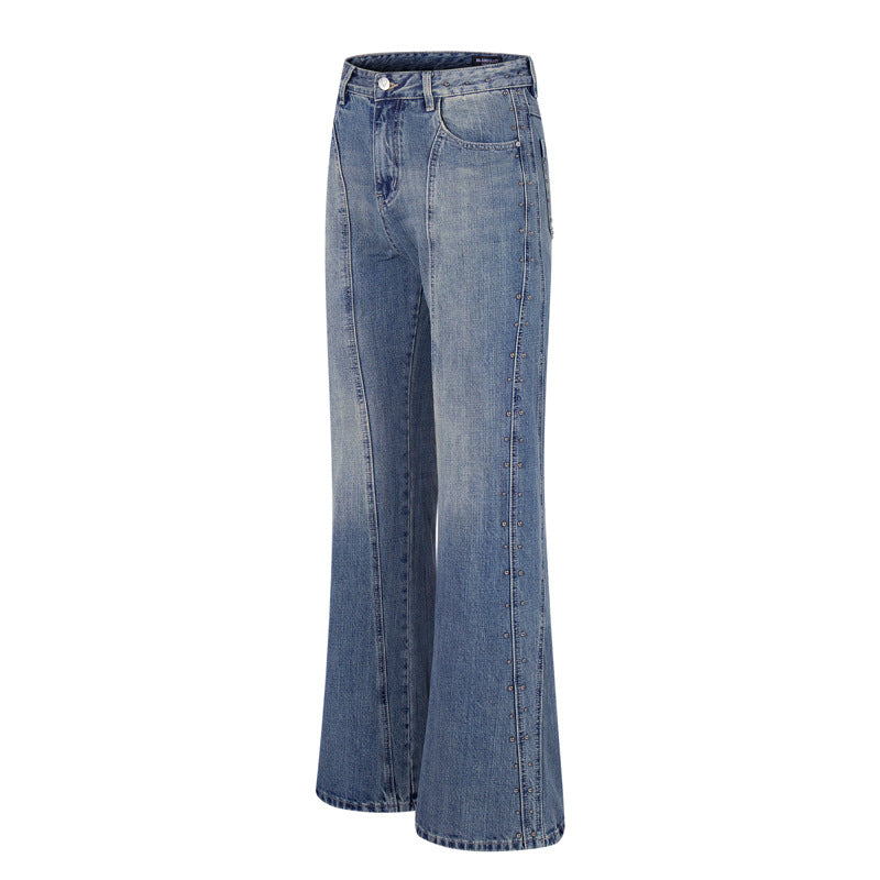 Vintage Deconstructed Patchwork Denim Pants for Men and Women
