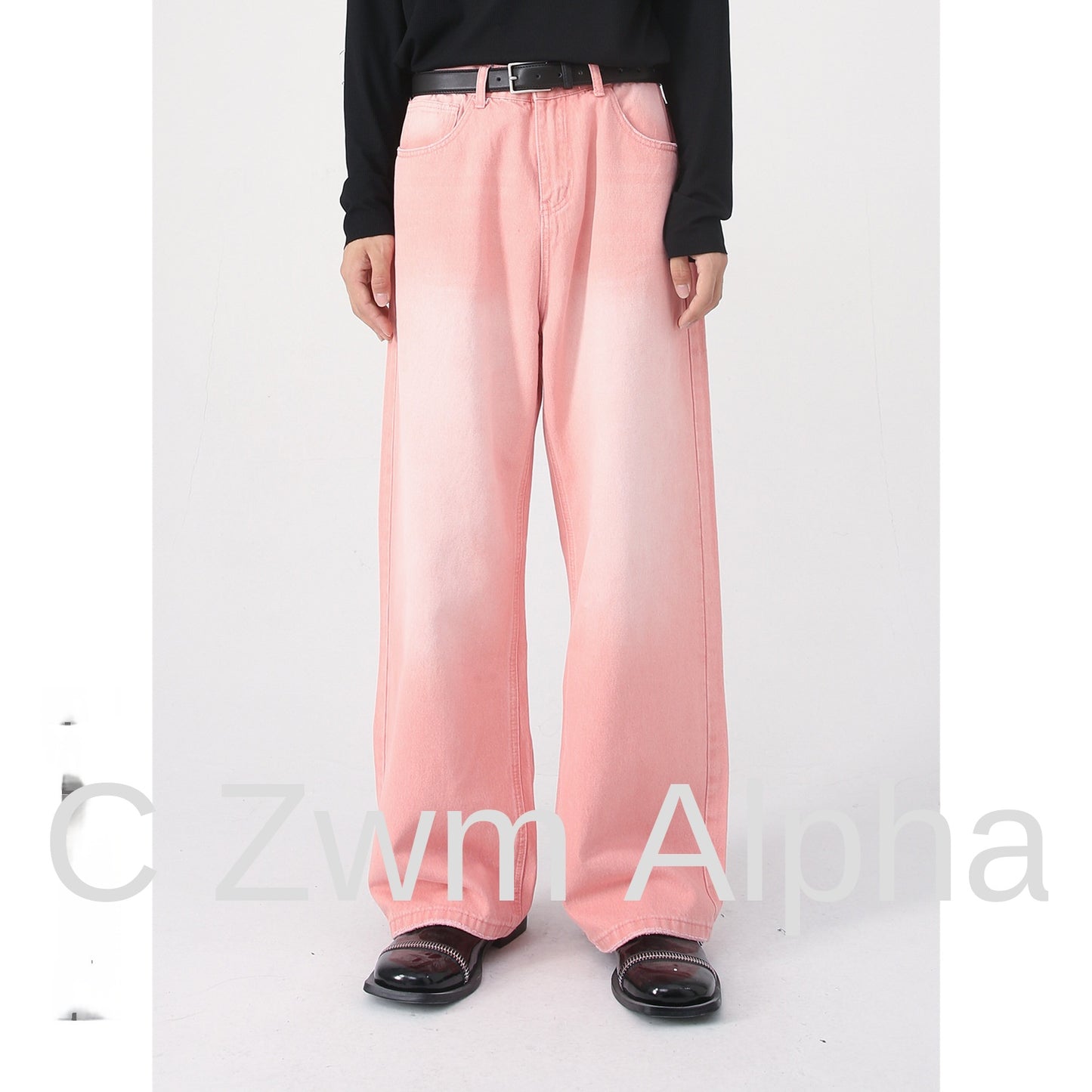 Retro Colorful Wide-Leg Loose Straight Jeans for Men and Women