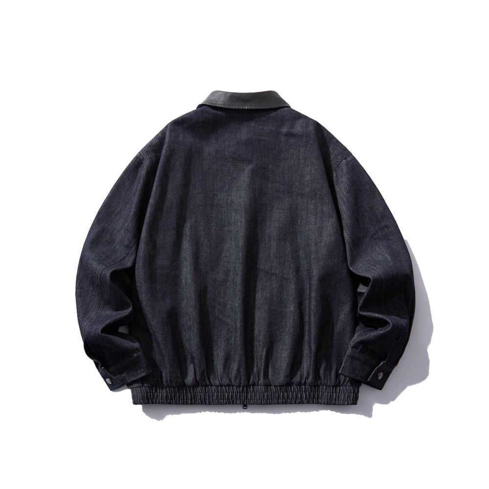 Men's Zip Front Denim Jacket