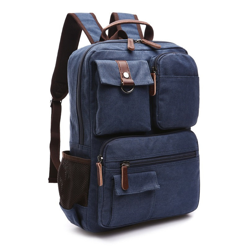 Waxed Canvas Rolling Backpack 20 To 35L Capacity For Daily Commutes