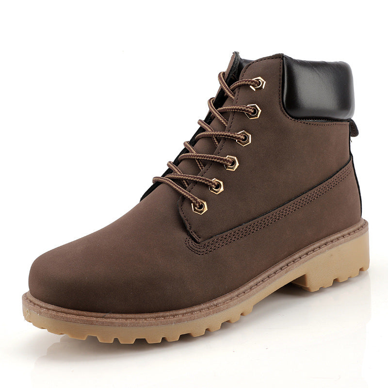 High Top Boots for Men Casual Baotou Workwear Shoes