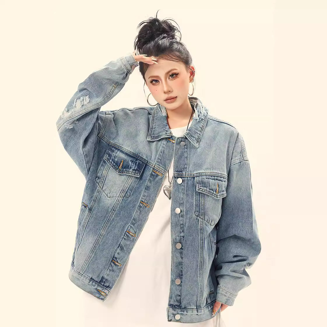 Vintage Washed Japanese Denim Jacket - Unmatched Durability and Style