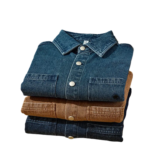 Men's Thick Pure Cotton Denim Coat