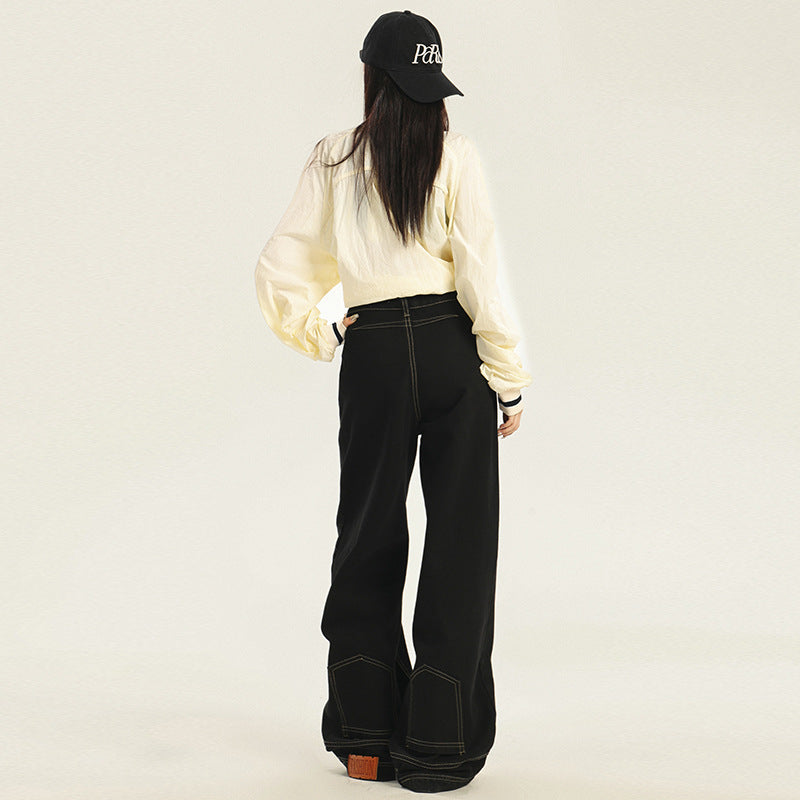 Women's High-Waist Wide-Leg Jeans - Flare Trousers in Premium Japanese Denim