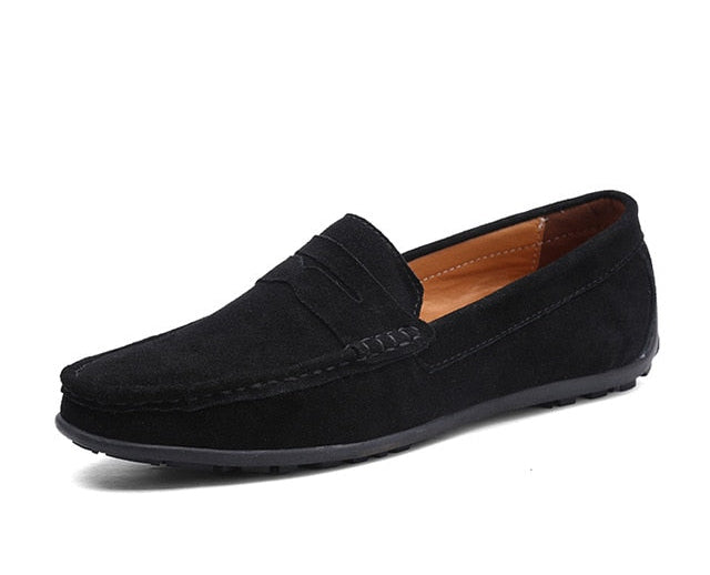 Men's Moccasins Loafers - High-Quality Genuine Leather Flats