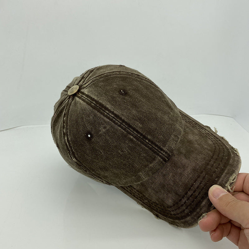 Women's Retro Denim Baseball Cap for Sun Protection