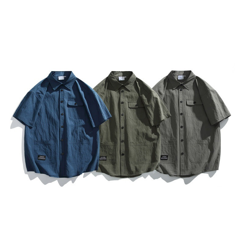 Multi Pocket Loose Fit Workwear Shirt for Men and Women