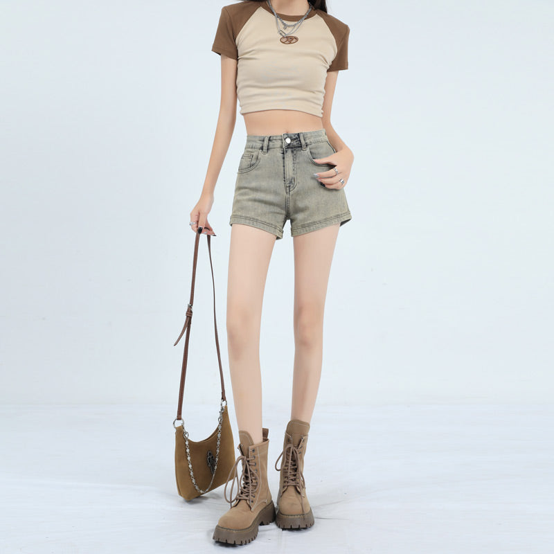 High Waist Denim Shorts for Women - Slim Fit, Loose Style, American Inspired, Super Short Hot Pants