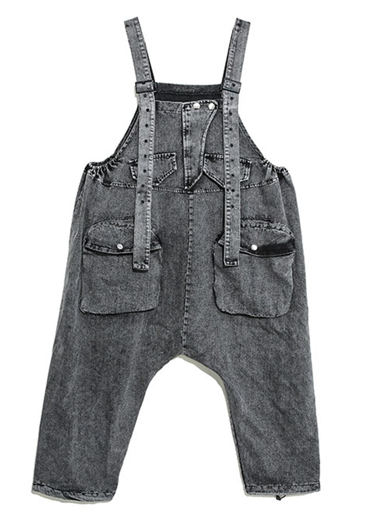 Women's Denim Overalls Maternity Workwear Jumpsuits