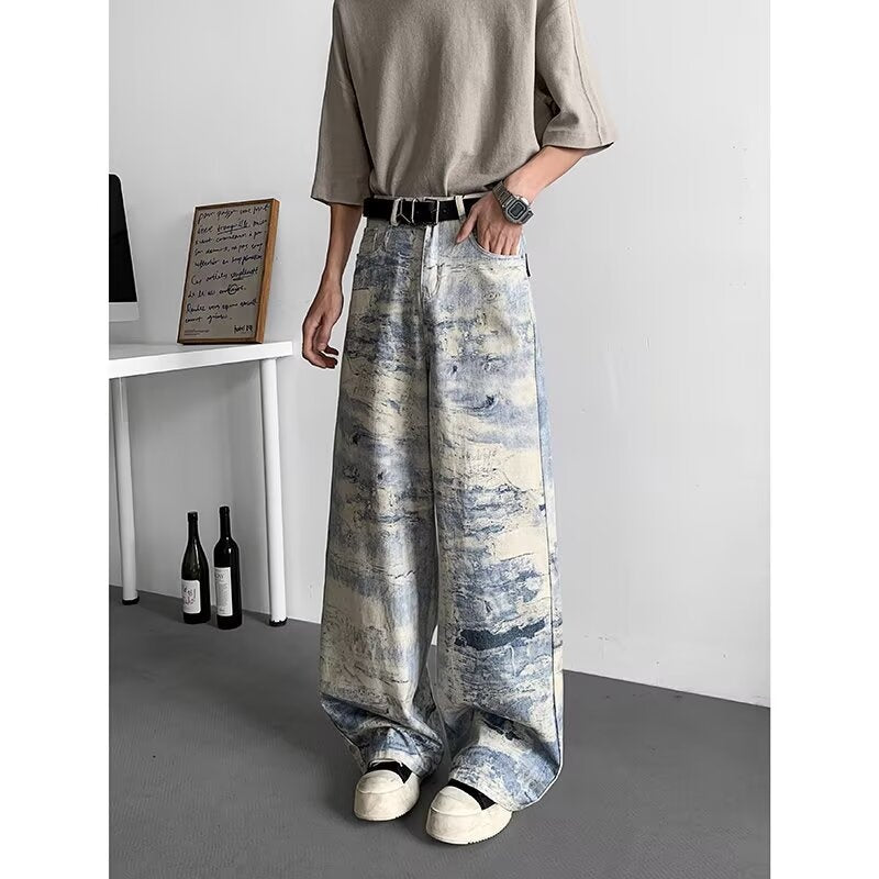 Premium Tie Dye Camouflage Jeans for Men and Women - Summer Collection