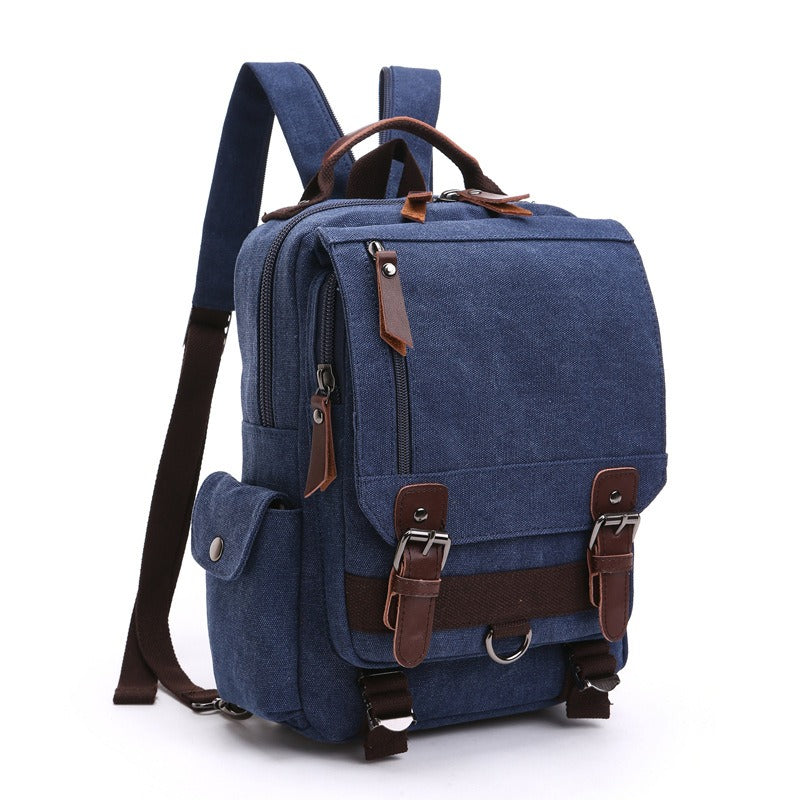 Canvas Backpack For Men Travel Laptop Rucksack Durable Everyday Use