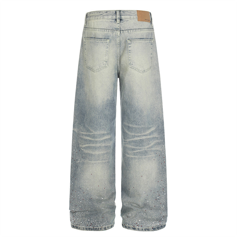Ground White Washed Denim Jeans