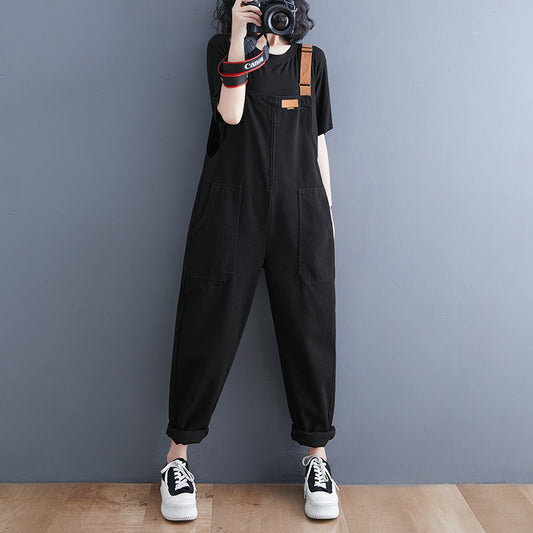 Casual Loose Denim Overalls for Women