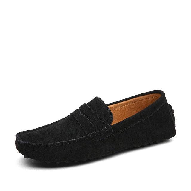 Men's Moccasins Loafers - High-Quality Genuine Leather Flats