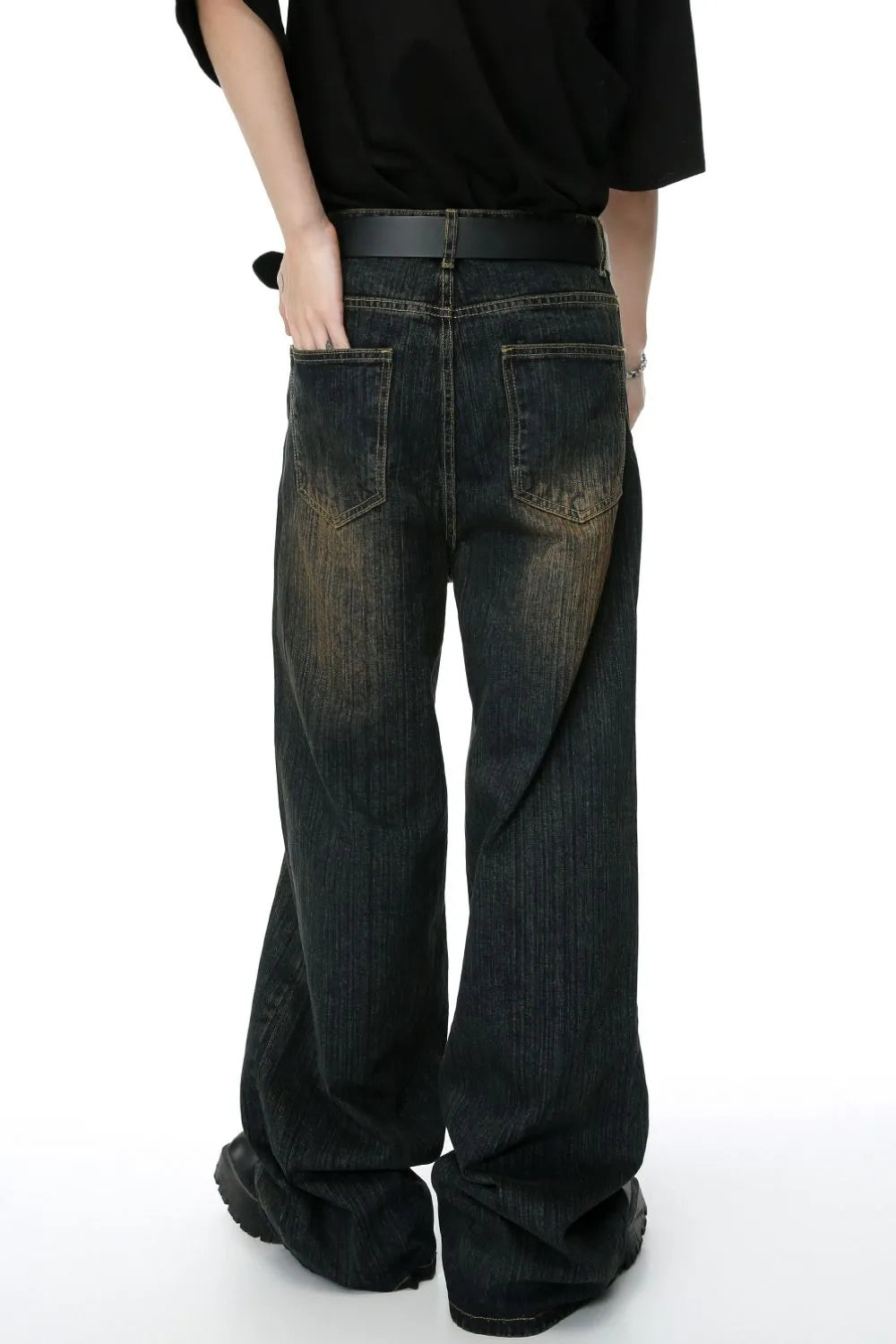 High Rise Wide Leg Jeans - Premium Japanese Denim