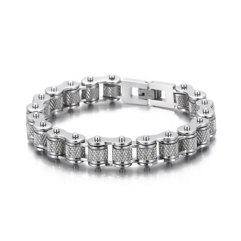 Bicycle Chain Bracelet - Titanium Steel