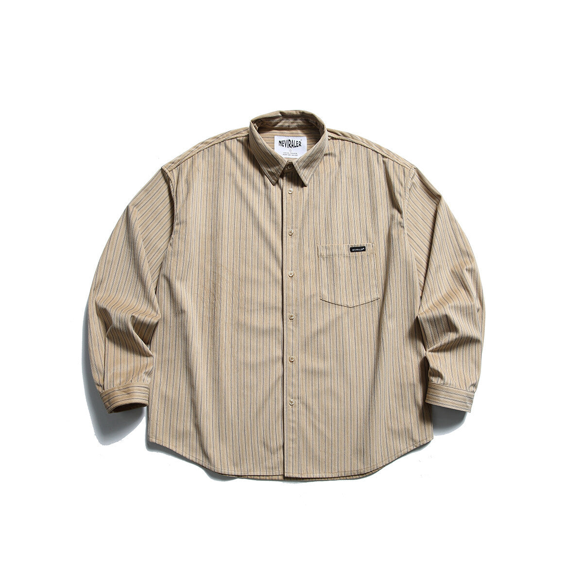 Corduroy Casual Loose Striped Long Shirt for Men