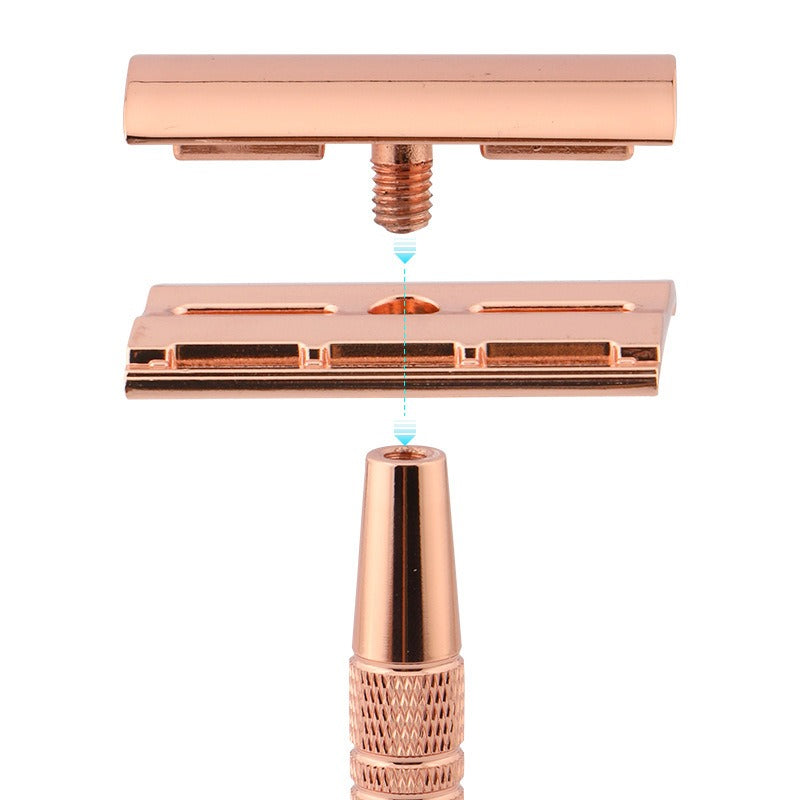 Double Sided Manual Shaver - Lightweight Stainless Steel Blade