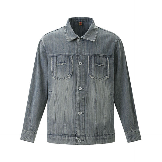 Modish American Street Style Unique Design Denim Jacket