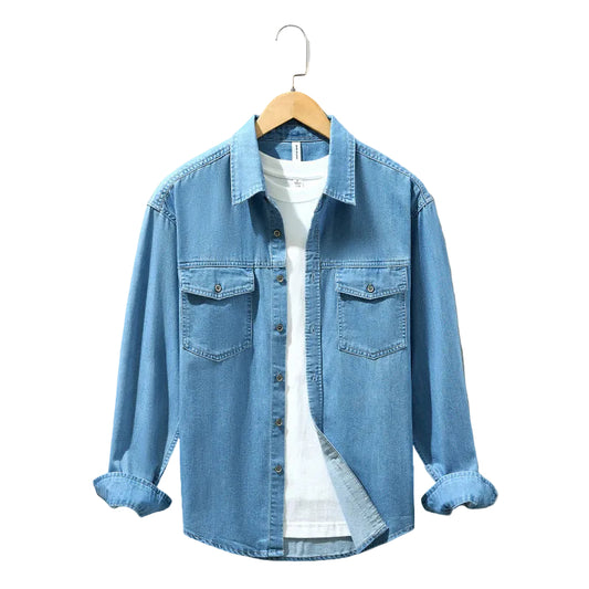 Men's Thickened Denim Shirt