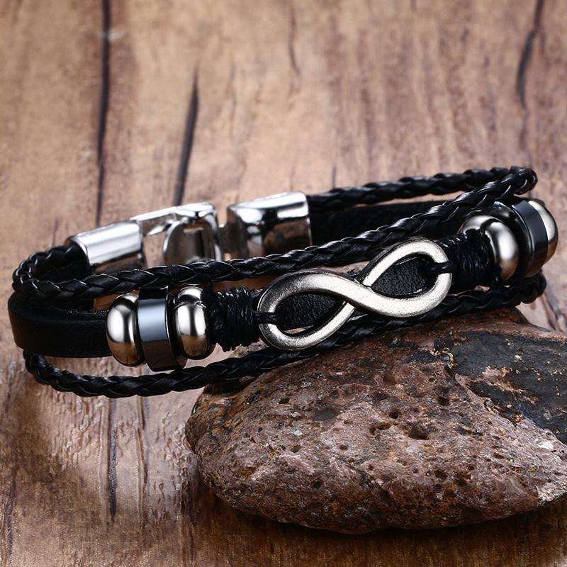 Infinity Bracelet - Genuine Leather