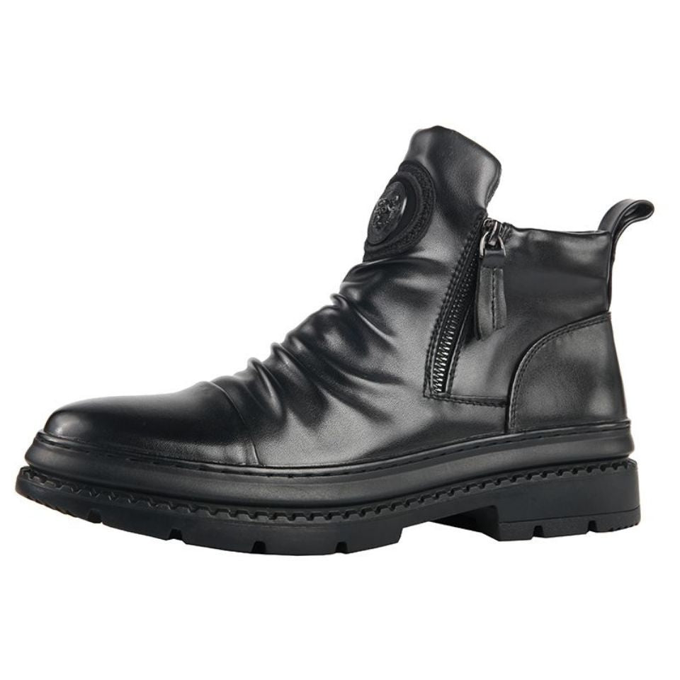 Men's Versatile Zipper Boots