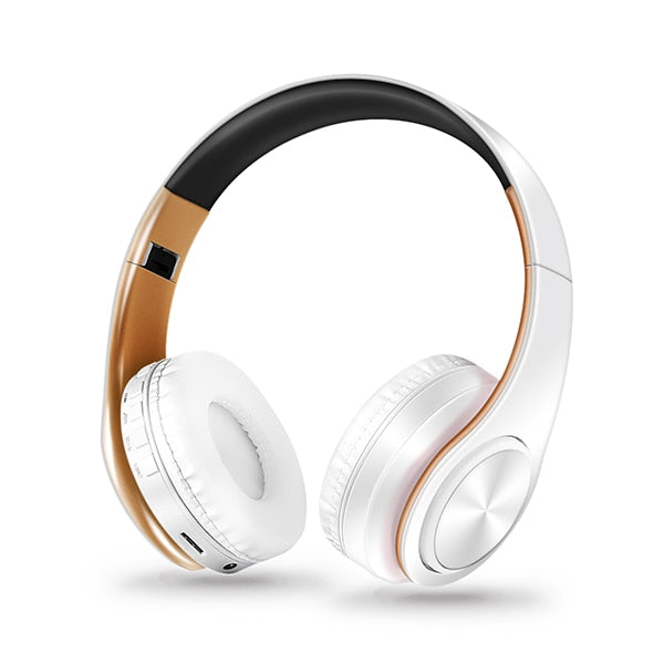 Wireless Bluetooth Headphones Over Ear With Mic Stereo Sound