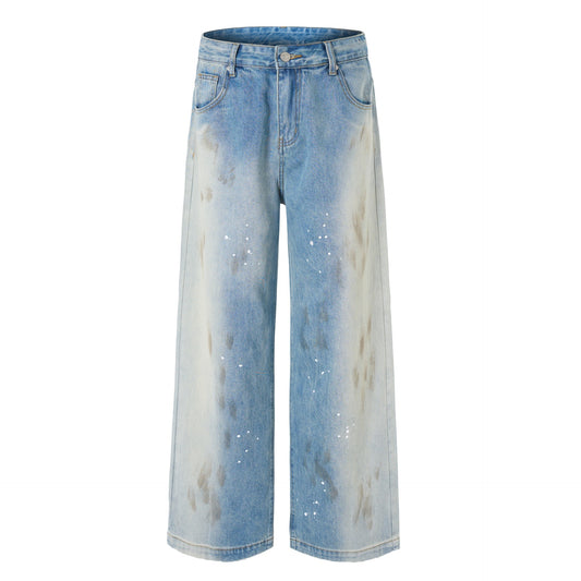 Premium Washed Gradient Denim Pants with Superior Craftsmanship