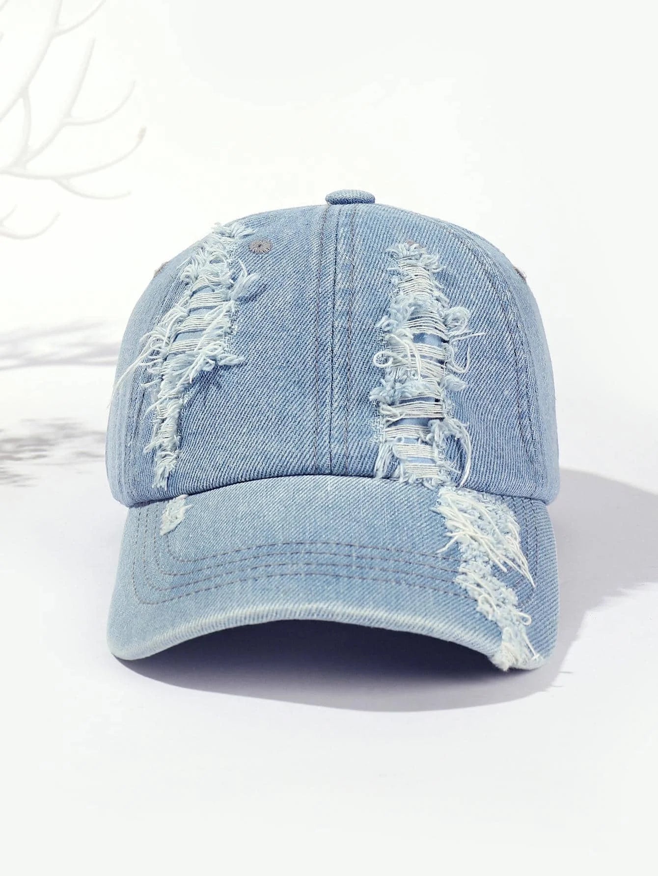 Vintage Washed Distressed Baseball Caps - Sports Denim Hats