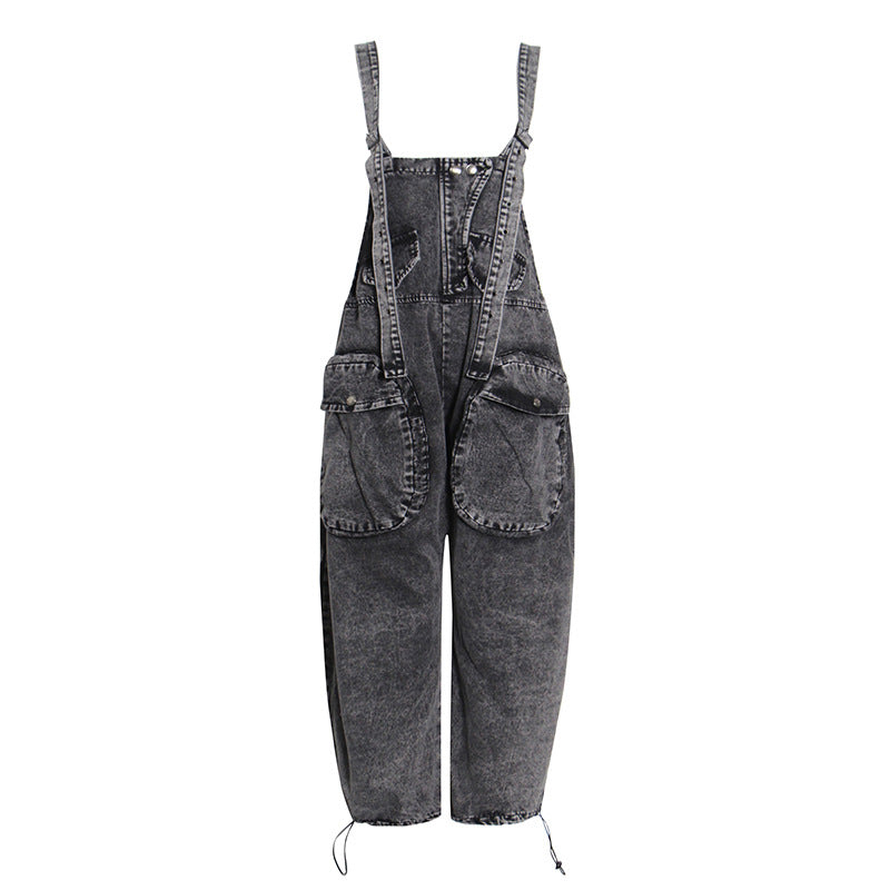Trendy One-Piece Jeans - Spring New Loose Version with Large Pockets
