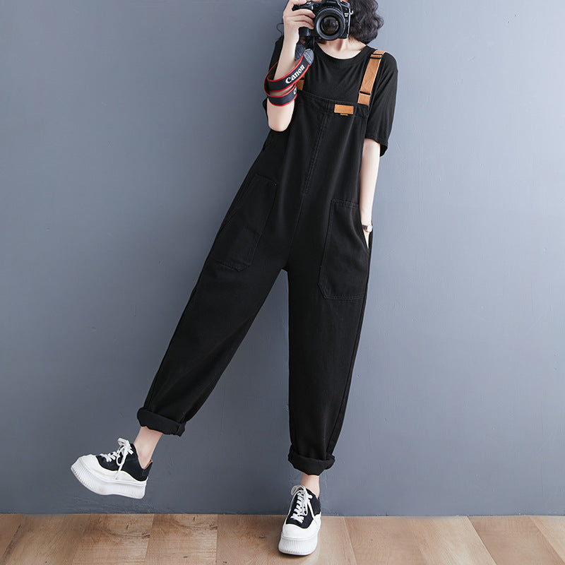 Casual Loose Denim Overalls for Women