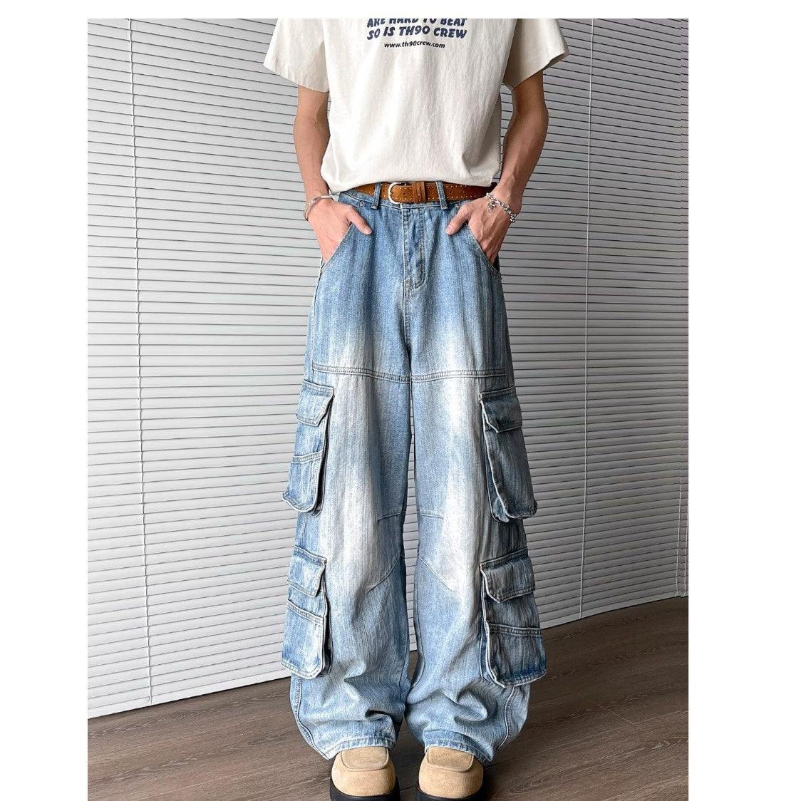 Summer Loose Fitting Wide Leg Pants for Men